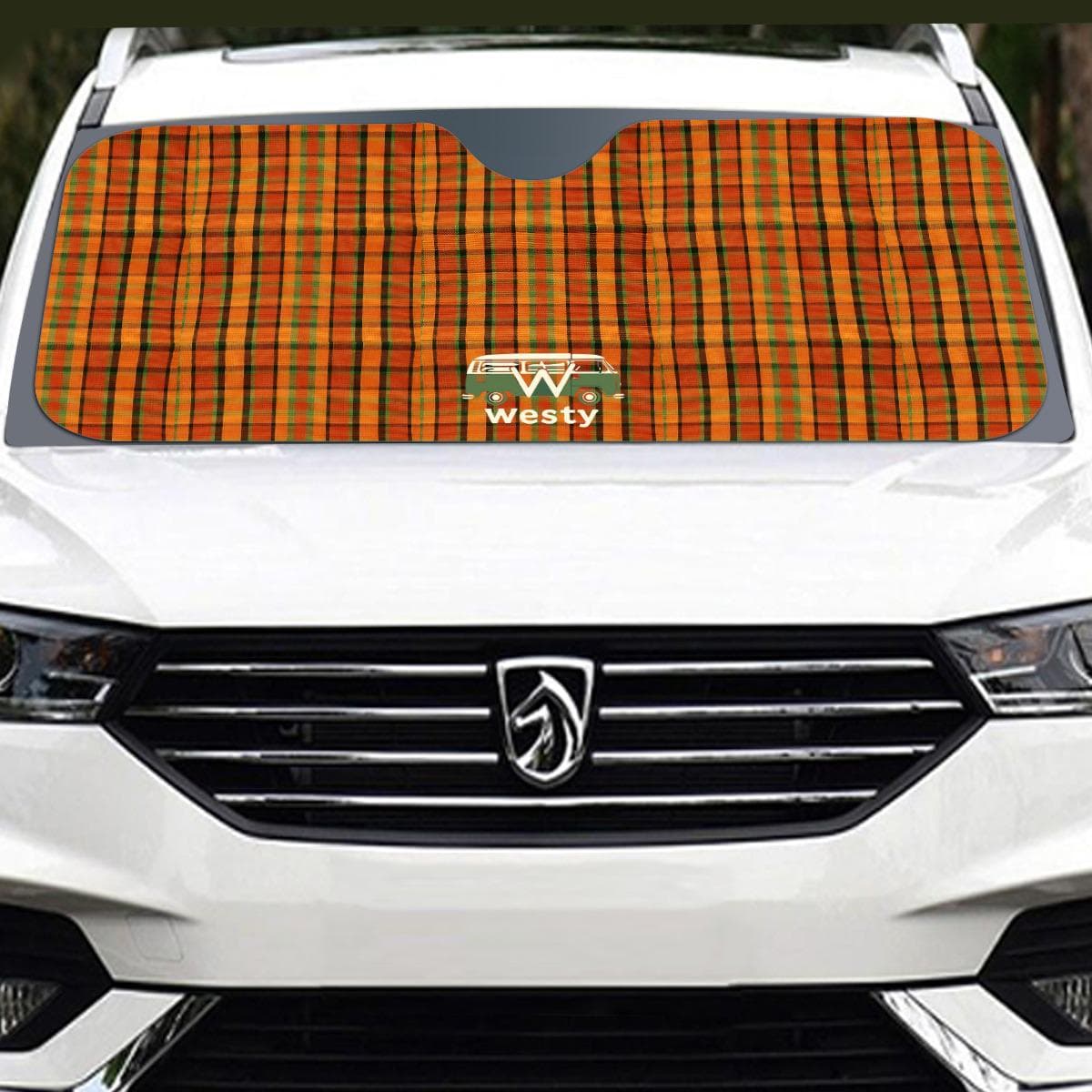Westy Camper Van Sun Shade - Retro Road Trip Windshield Accessory