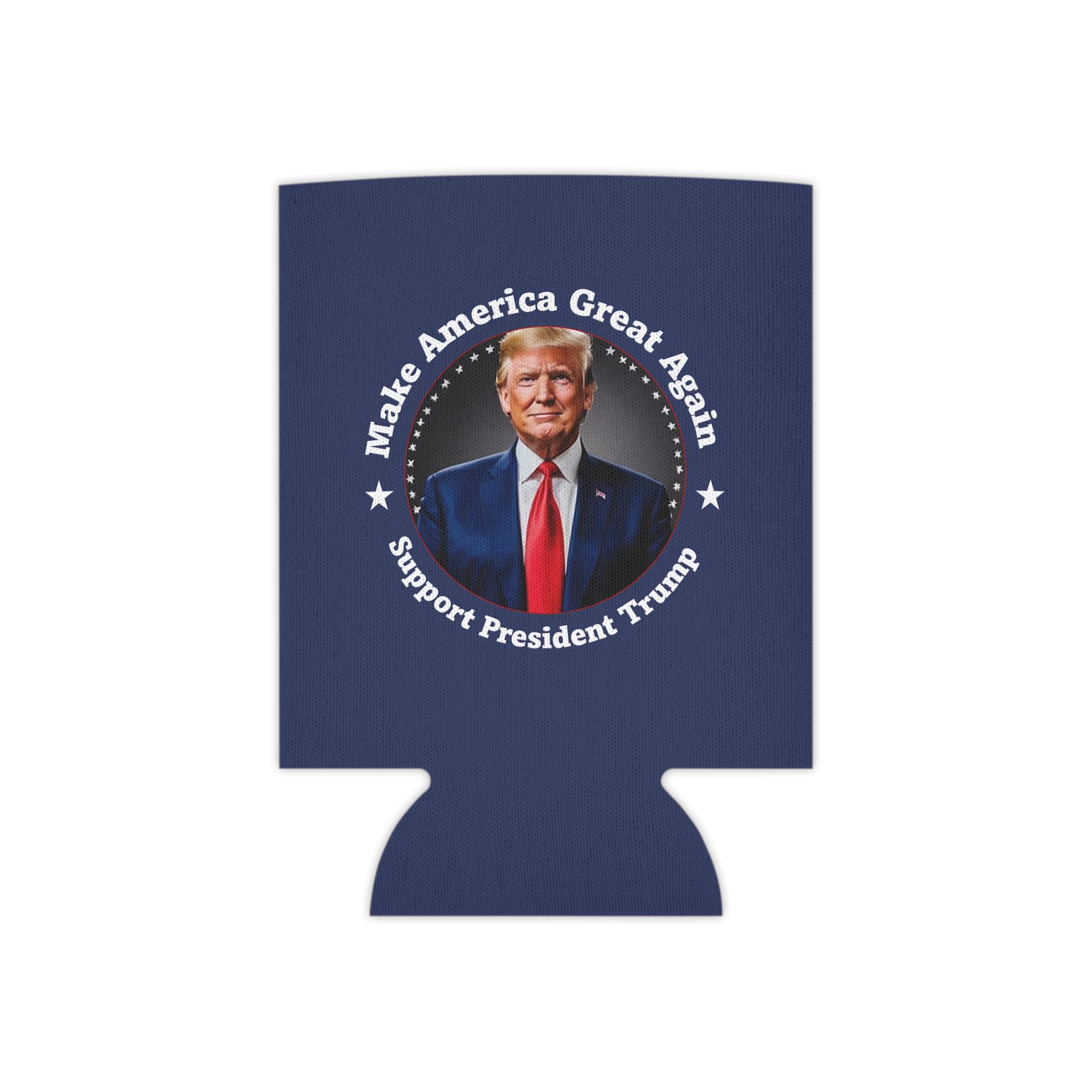 Trump MAGA Can Cooler - Patriotic Beer Drink Holder Gift
