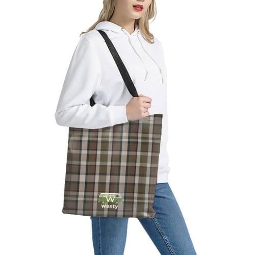 Westfalia Westy Brown Canvas Shopping Bag