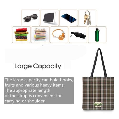Westfalia Westy Brown Canvas Shopping Bag