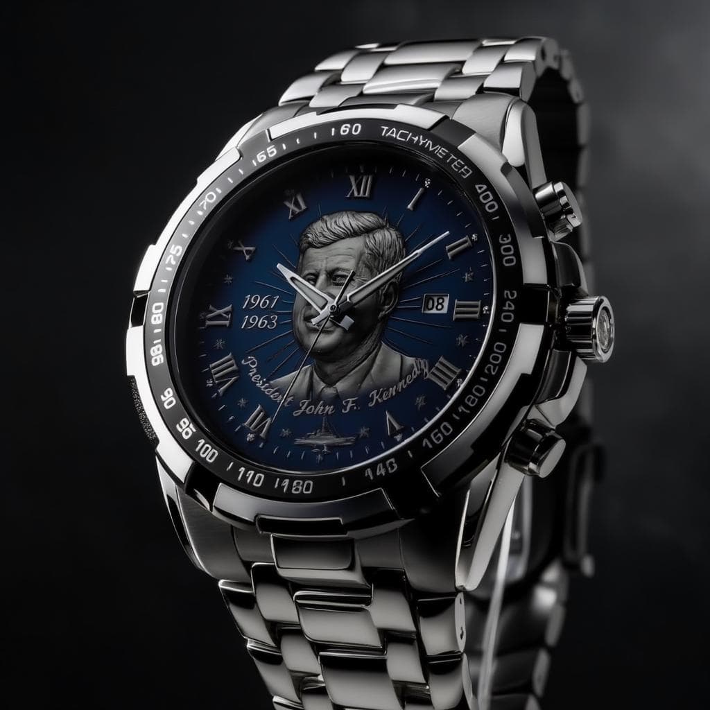 President John F. Kennedy Commemorative Metal Watch | Timeless Elegance & Historical Tribute