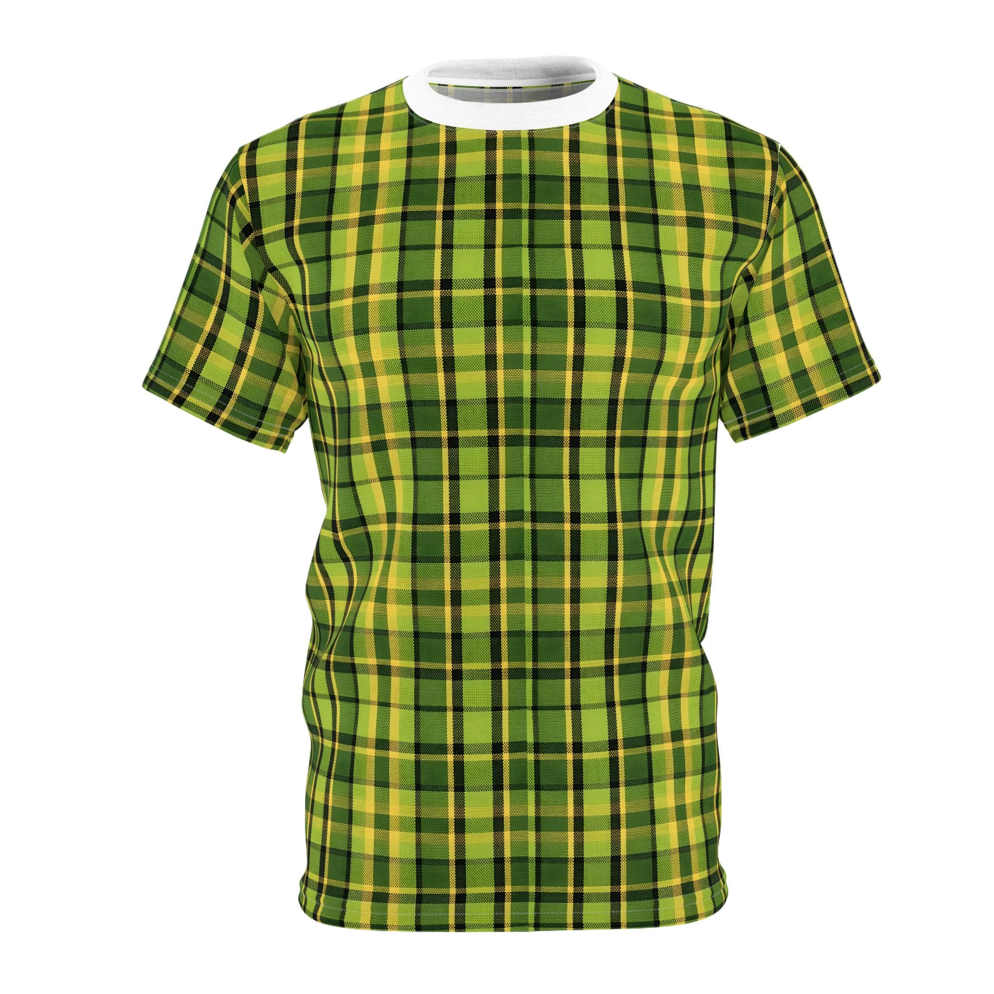 Westy Plaid Green T-Shirt Retro Camper Van Road Trip Tee