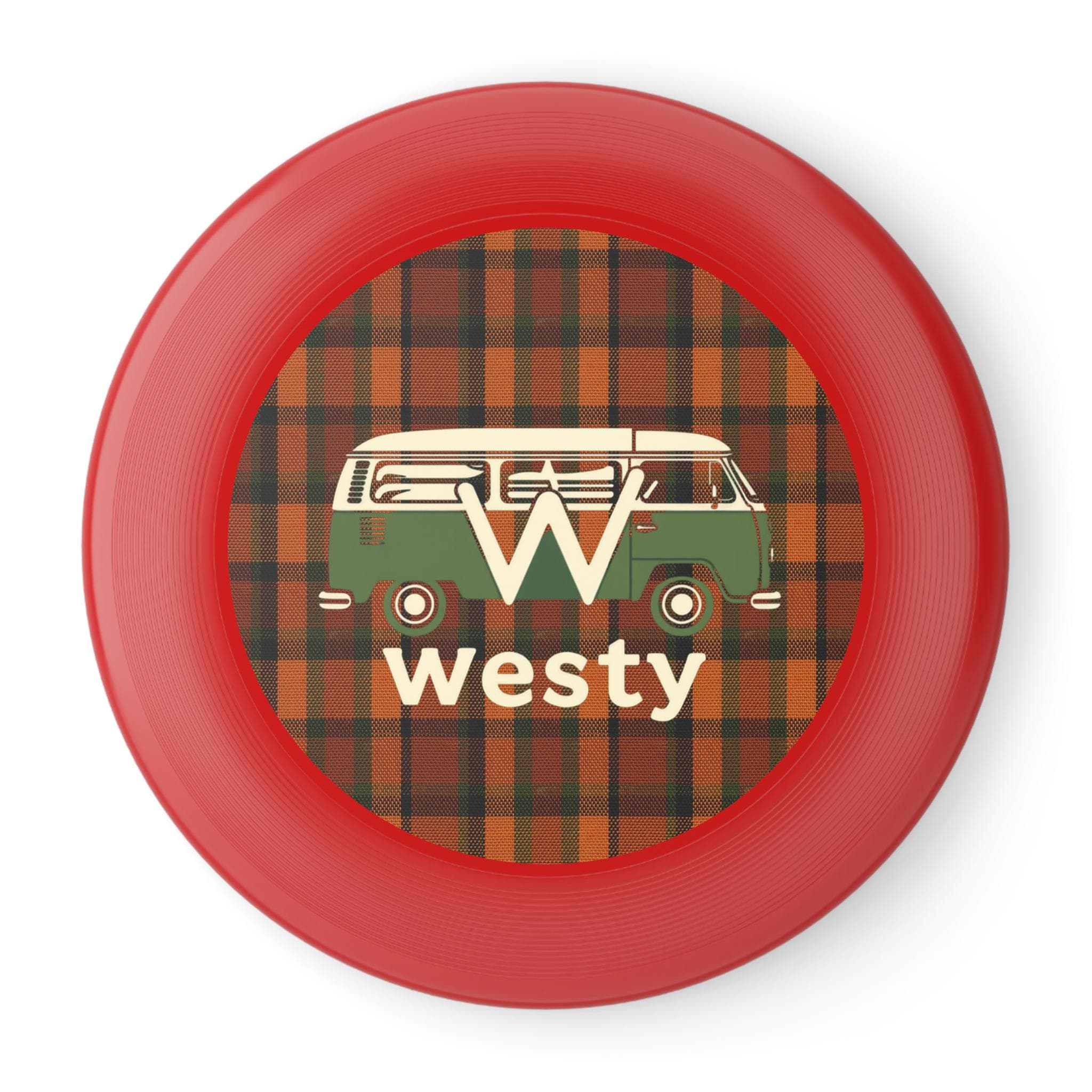 Westy Westfalia Orange Frisbee - Vintage VW Bus Retro Disc