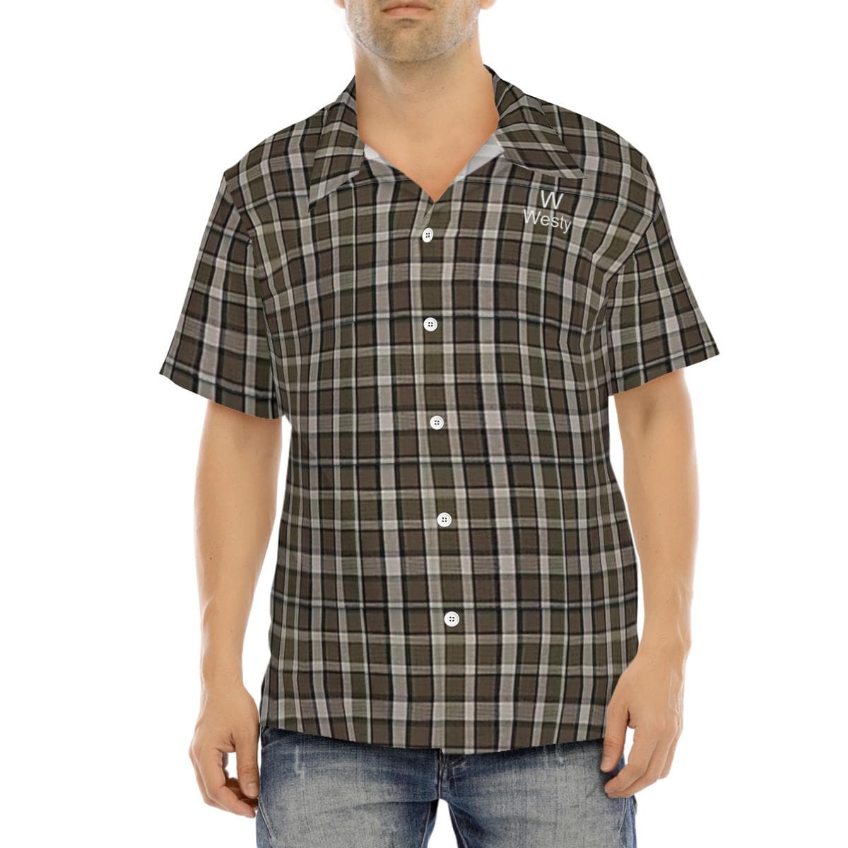 Westfalia Westy Brown Hawaiian Shirt