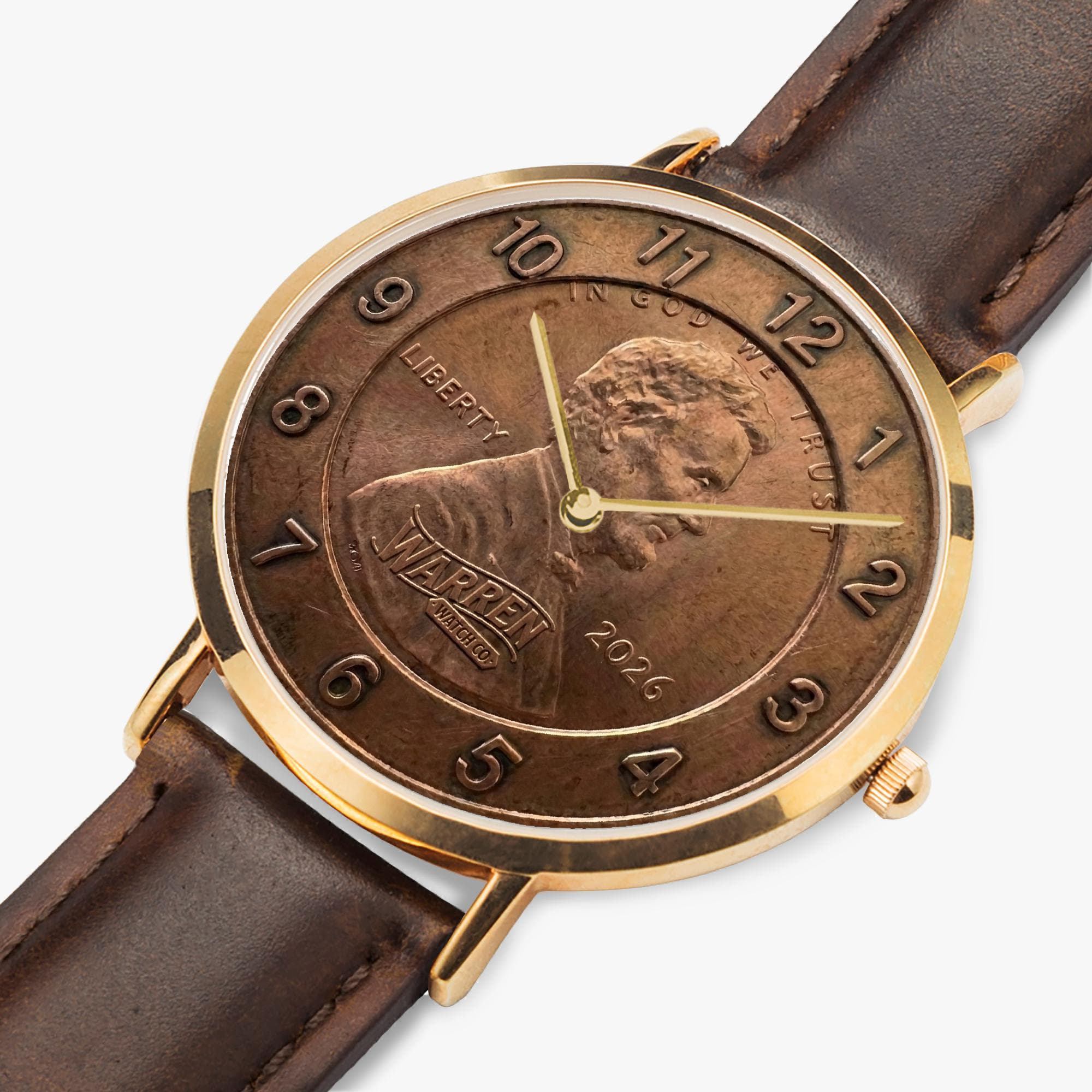 Farewell to the Penny Commemorative Watch - Genuine Leather Band & Quartz Movement
