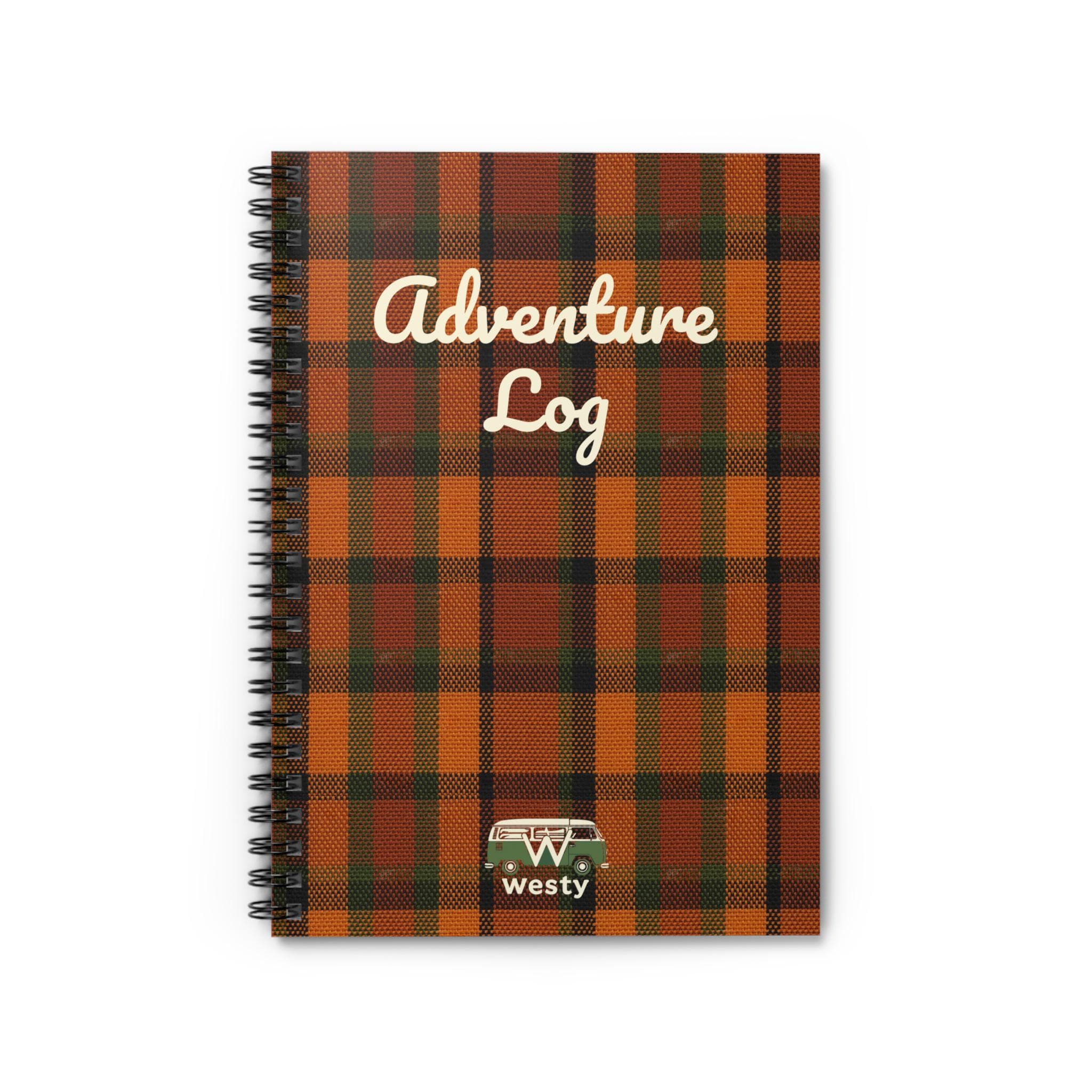 Westfalia Adventure Log Book – Orange Plaid Travel Diary