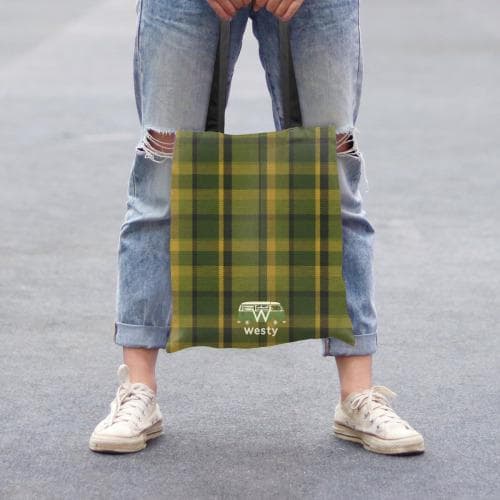 Westfalia Westy Green Polyester Shopping Bag