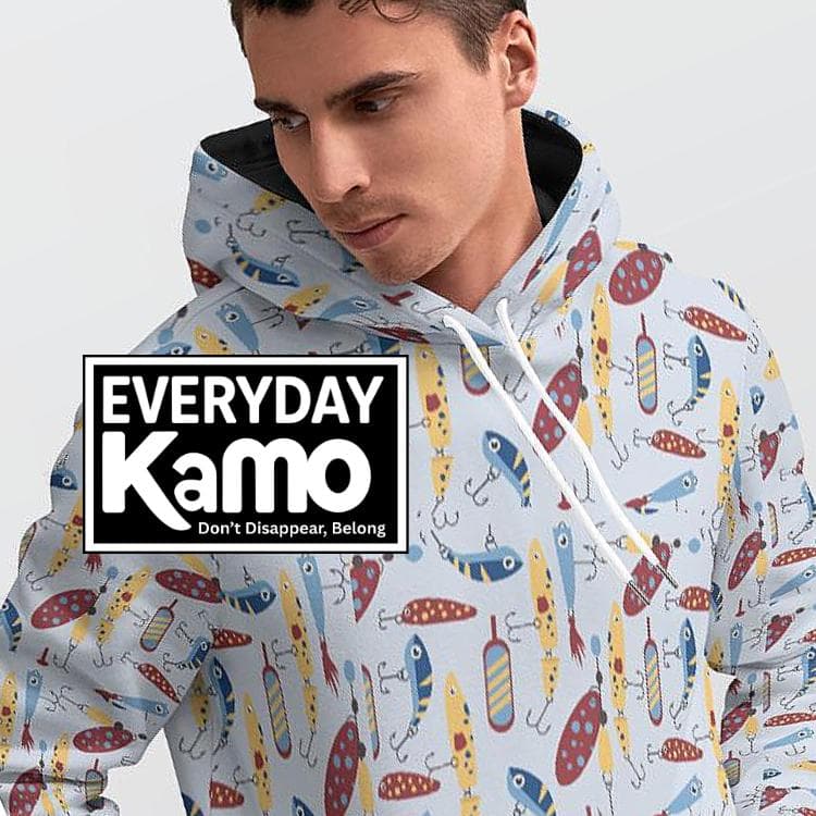 Fishing Lure Hoodie | Fleece Lined Angler Sweatshirt
