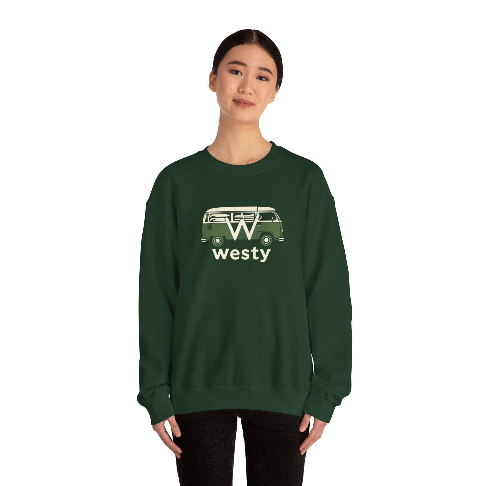 Westy Volkswagen Camper Bus Crewneck Sweatshirt Road Trip