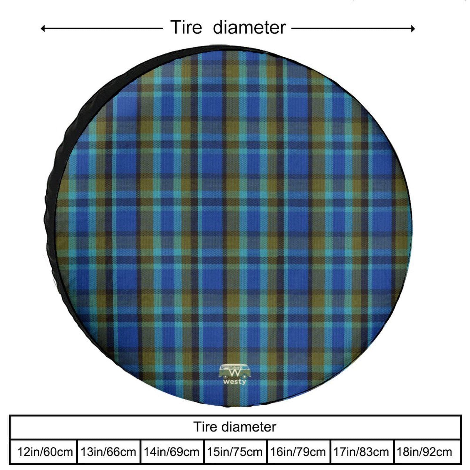 Westy Heritage Plaid Spare Tire Cover - Retro