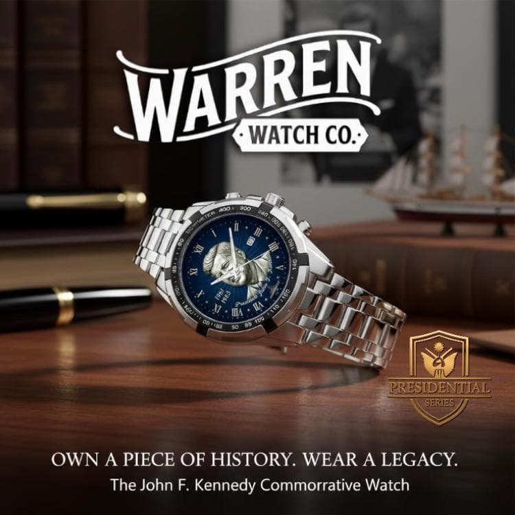 President John F. Kennedy Commemorative Metal Watch | Timeless Elegance & Historical Tribute