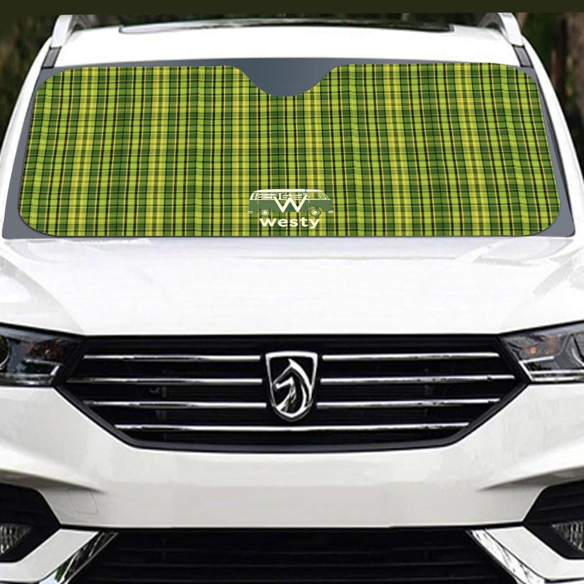 Westy Green Windshield Sunshade | VW Camper Van Road Trip 145cm