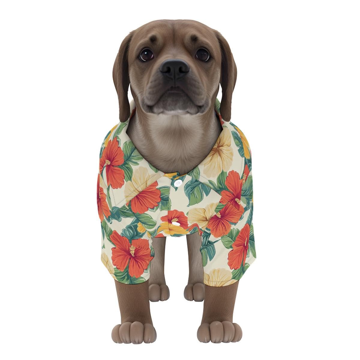 Aloha Pup Hawaiian Shirt for Dogs & Cats | Tropical Pet Beach Outfit