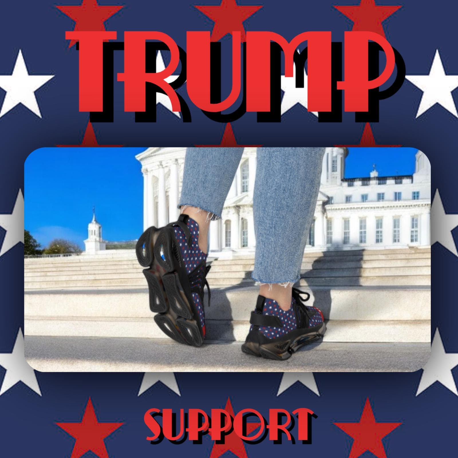 Trump Supporter Women's Mesh Sneakers | Patriotic Political Activewear