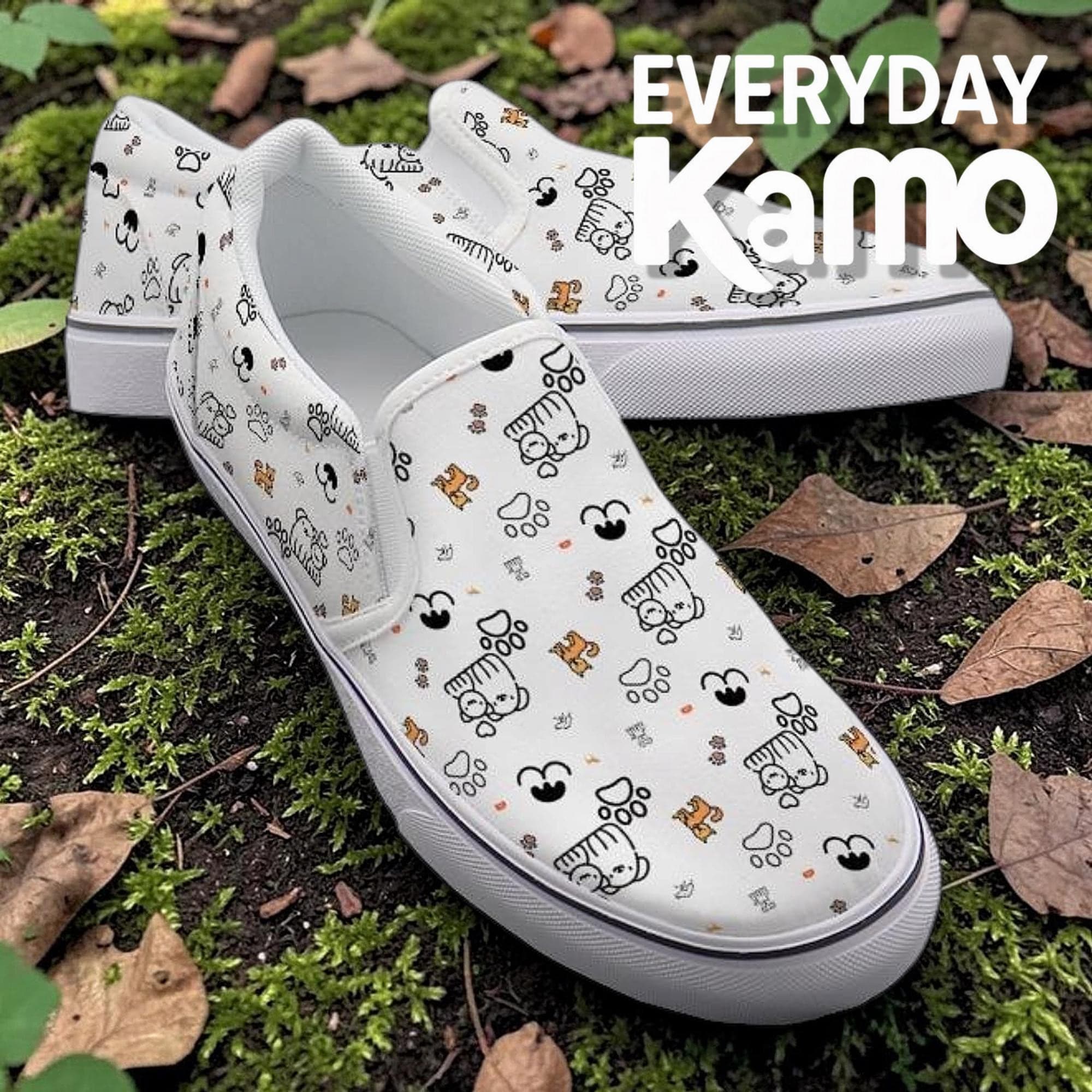Custom Women's Slip-On Canvas Sneakers | Personalized Daily Wear Shoes