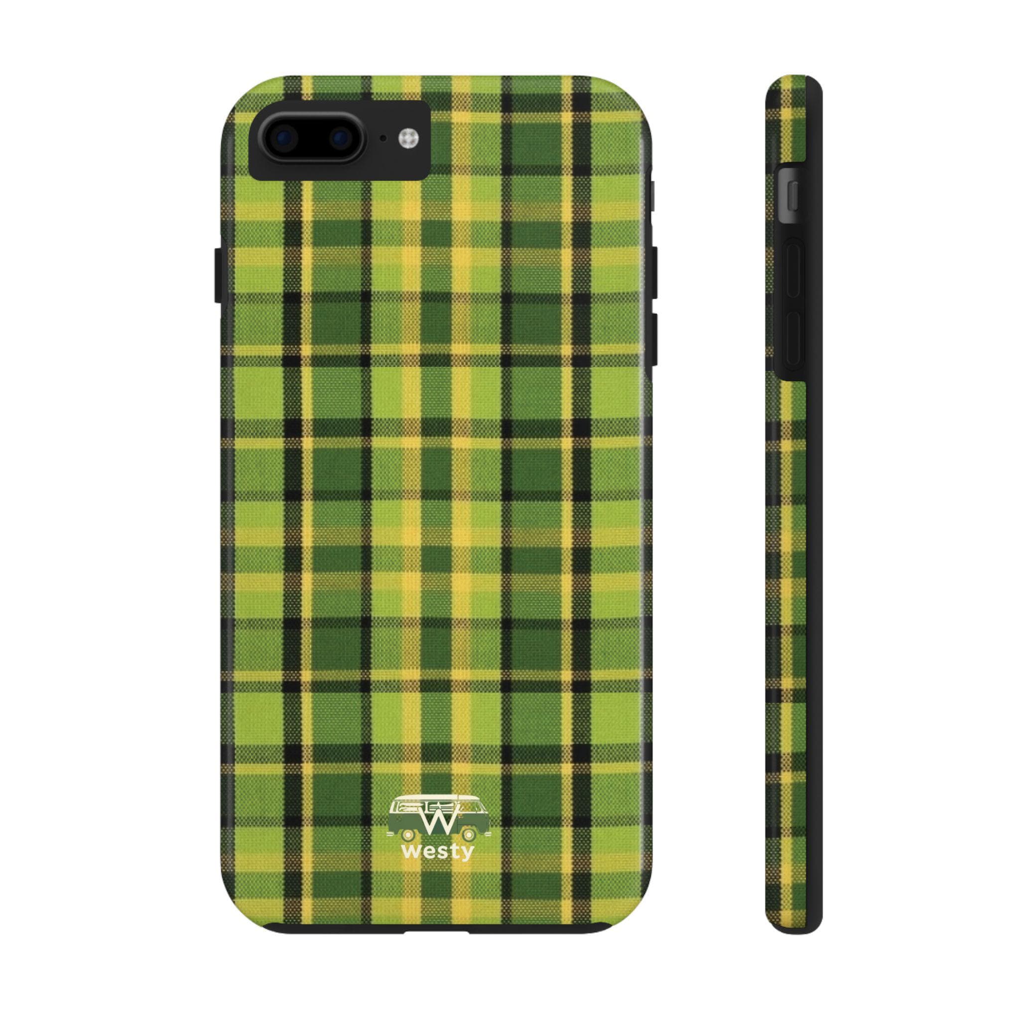 Westy Plaid iPhone Case - Retro Camper Van Phone Protection