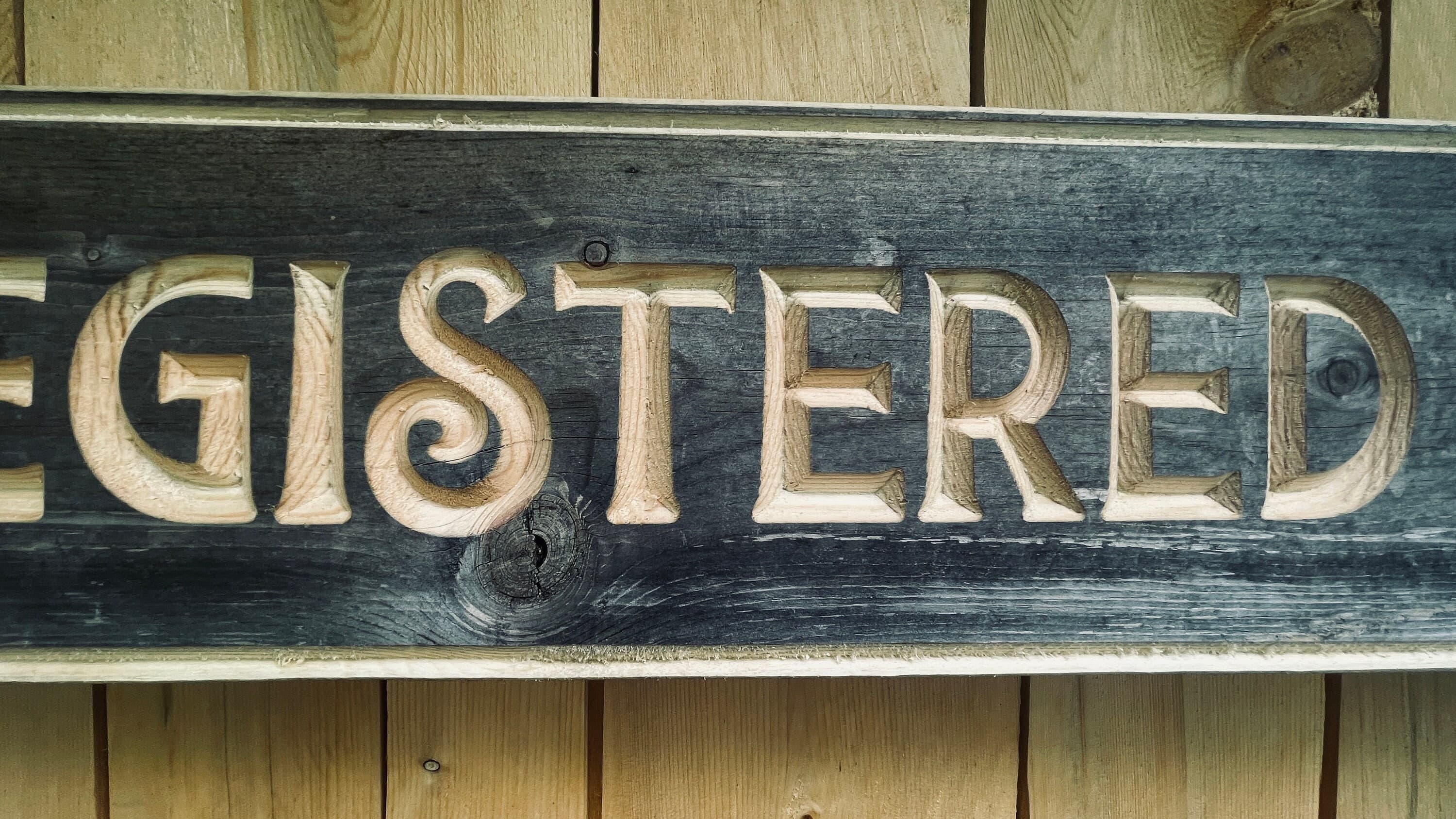 Registered Nurse Real Pine Wood Carved Sign