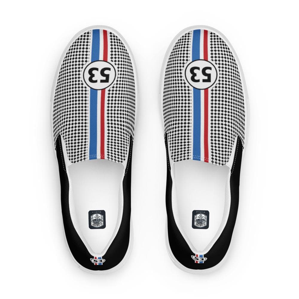 Men's Slip-On Canvas Shoes - Handcrafted Black Casual Sneakers with Comfort Insole