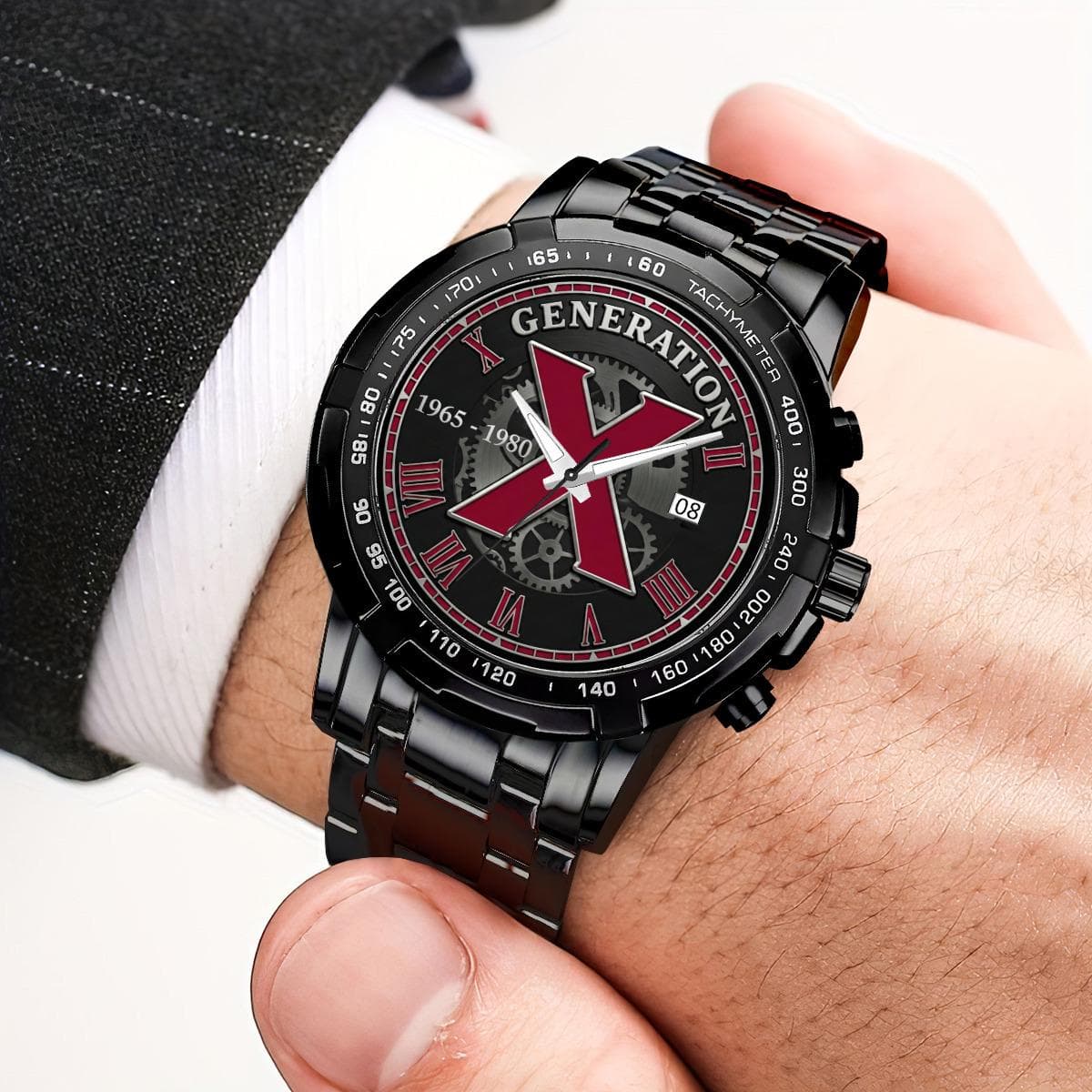 Warren Watch Co. "Timeless Attitude" Men's Metal Watch | HD Crystal Mirror & Premium Strap | Everyday to Business Wear