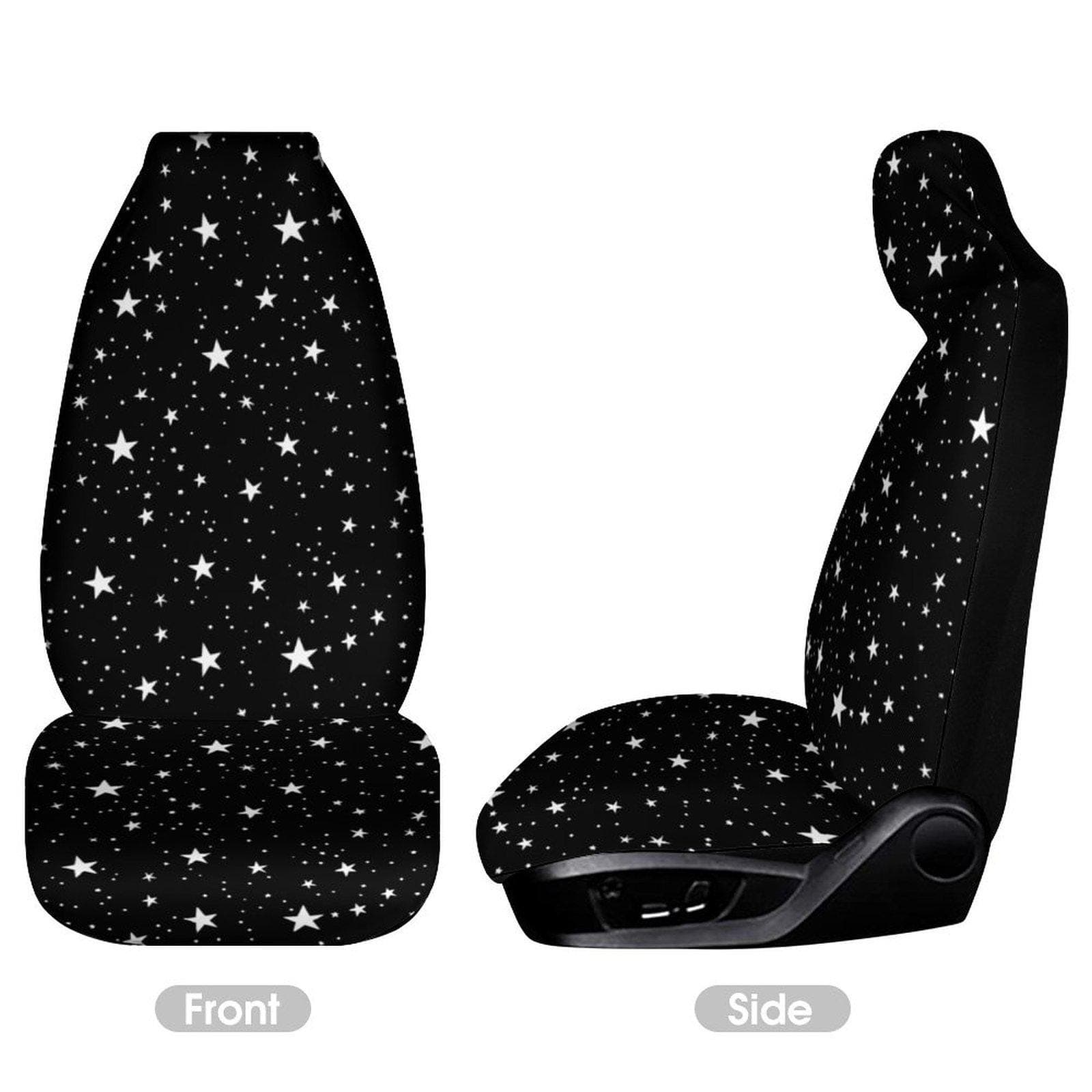 Black Star Car Seat Cover Protector | Soft Polyester Auto Seat Guard