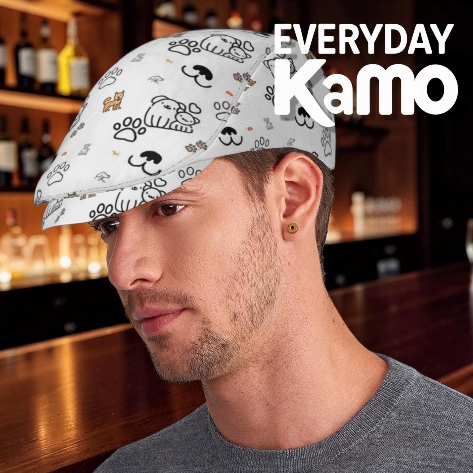 Cute Dog & Cat All-Over Print Beret Hat | Kawaii Pet Lover Fashion Accessory