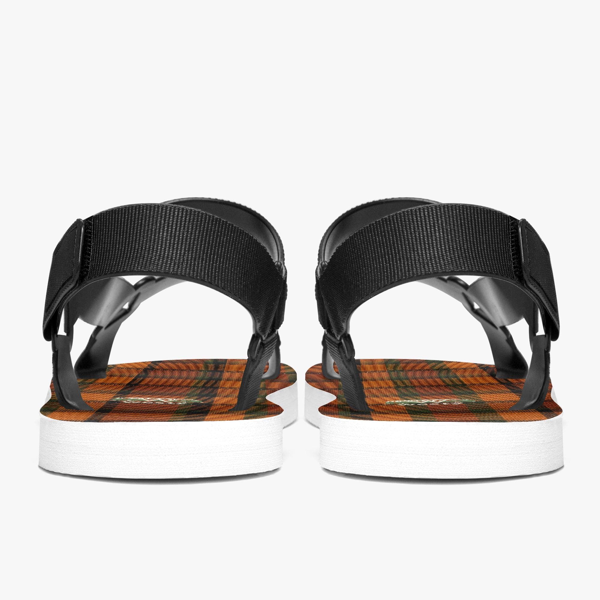 Westy Orange Strappy Sandals - Retro Road Trip Camper Van Style