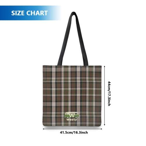 Westfalia Westy Brown Canvas Shopping Bag