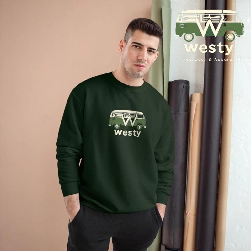 Westy Camper Van Sweatshirt - Retro Road Trip Crewneck