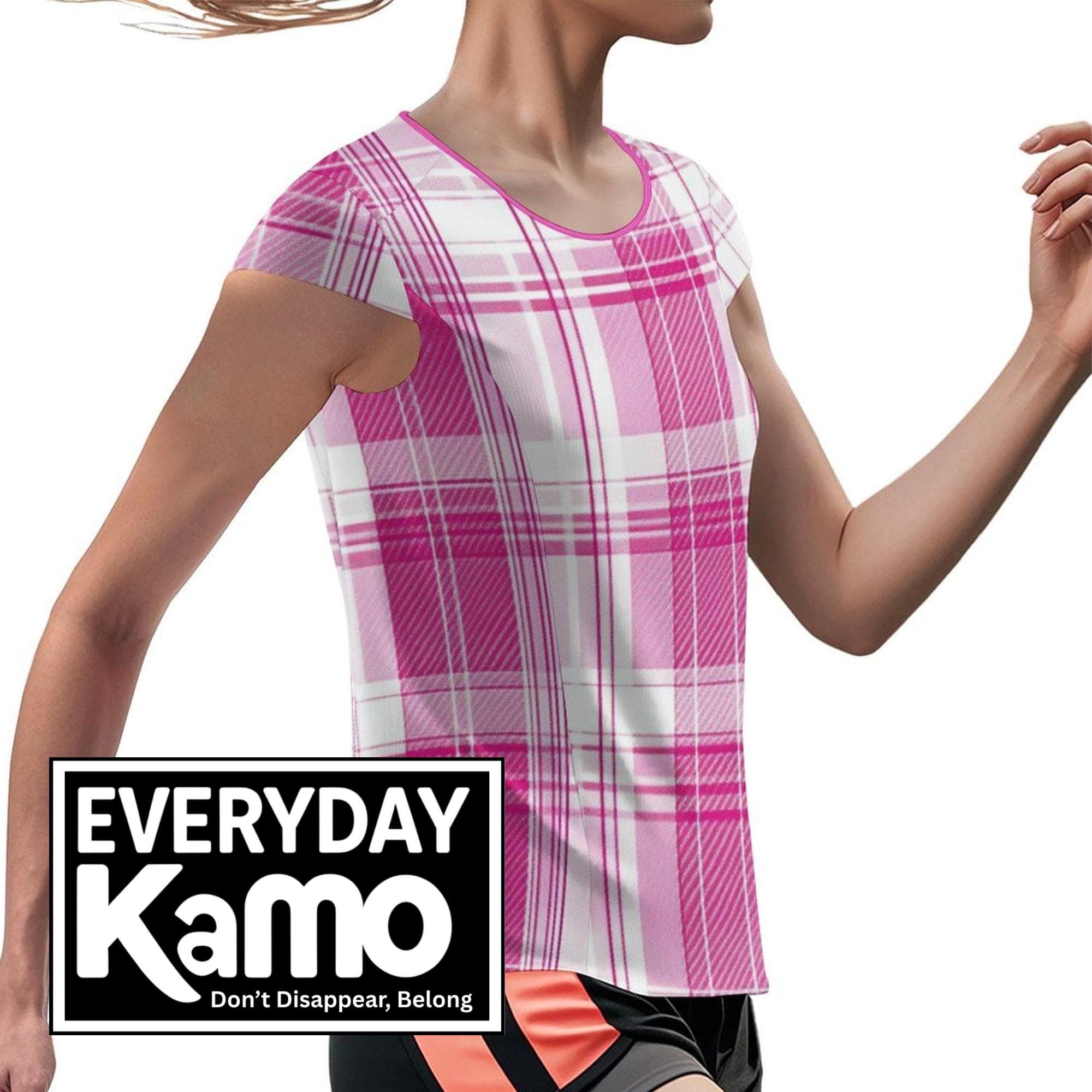Women's Ice Silk Half-Sleeve T-Shirt UV Protection 50+ All-Over Print