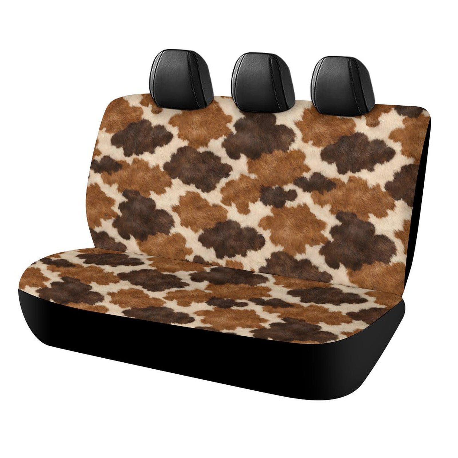 Cow Print Back Seat Cover for Cars & Trucks | Polyester Spandex