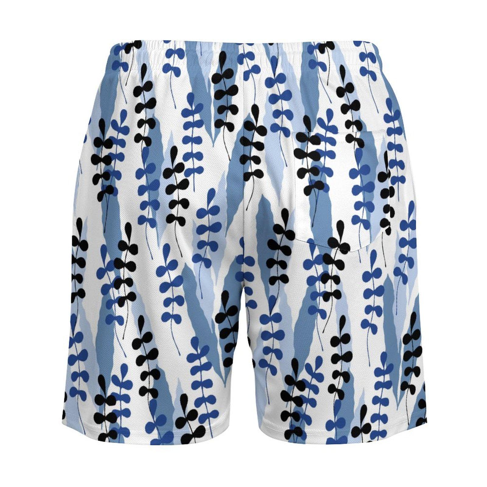 Men's Coastal Bloom Beach Shorts | Quick Dry Botanical Swim Trunks with 4 Pockets | Summer & Vacation Ready