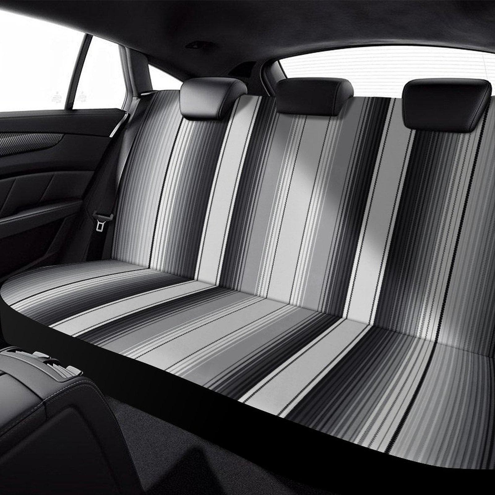 Everyday Kamo Striped Car Seat Cover Black White