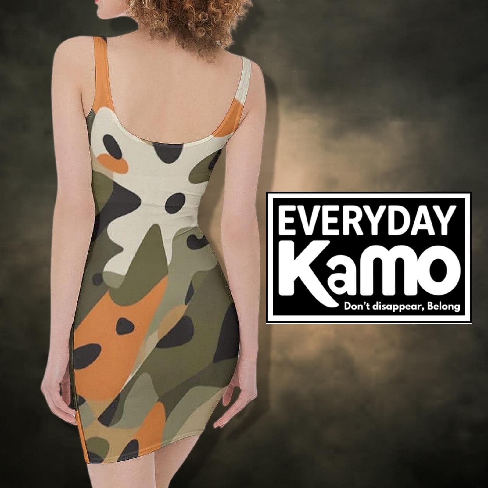 Everyday Kamo Urban Camo Bodycon Mini Dress